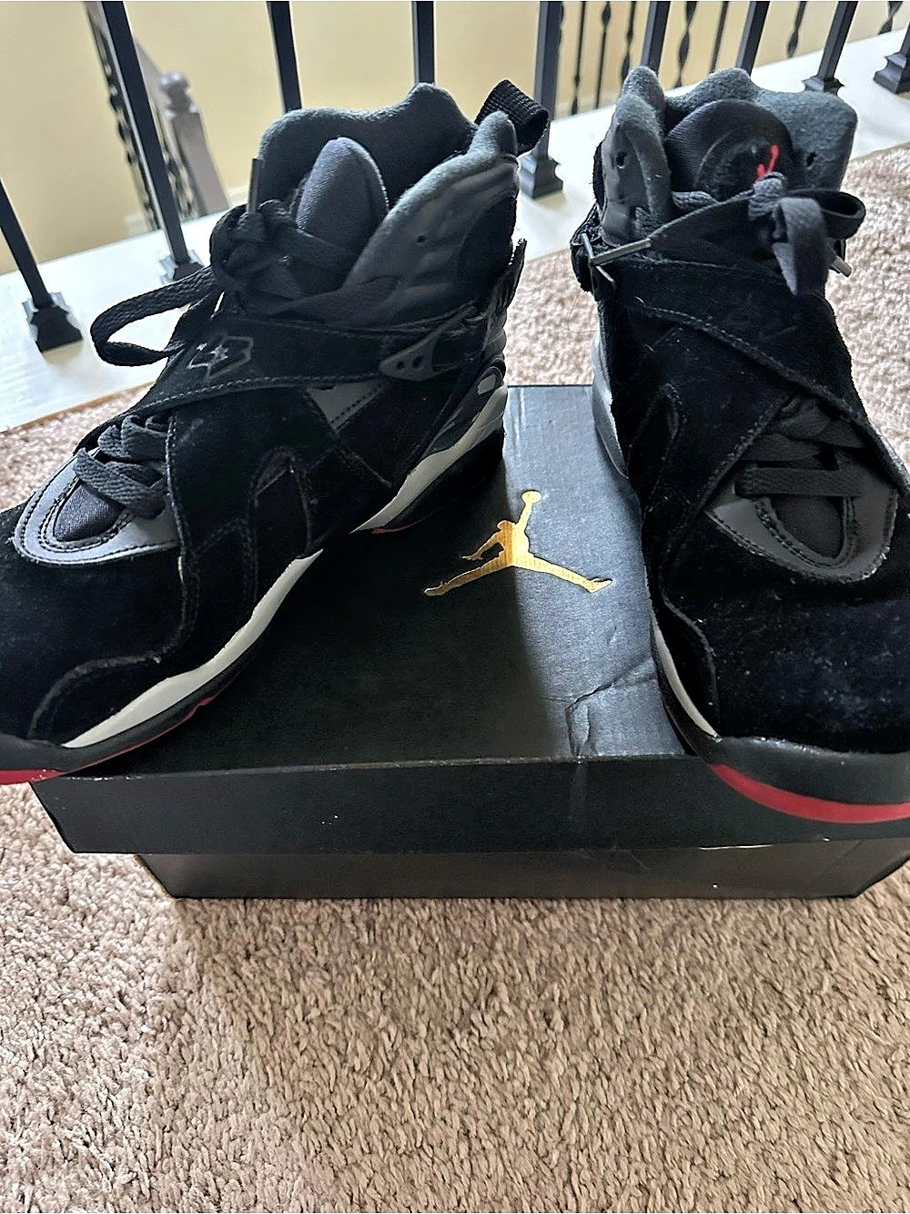 Jordan Air Jordan 8 Retro BG Black & White US 6.5Y